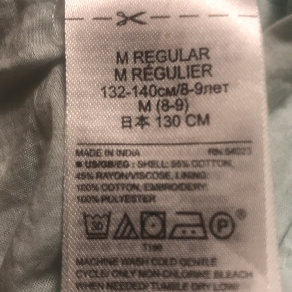 Girls Size M(8) GAP Maxi Dress in Pale Turquoise - Picture 7 of 7